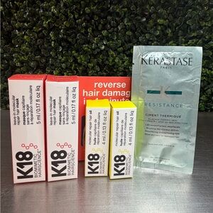 K18 Duo Bundle & Kerastase, K18 repair leave-in hair mask  & K18 repair  oils